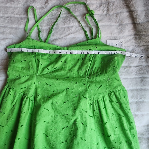 Women's Eyelet Midi Sundress - A New Day Green BNWT - Picture 7 of 11